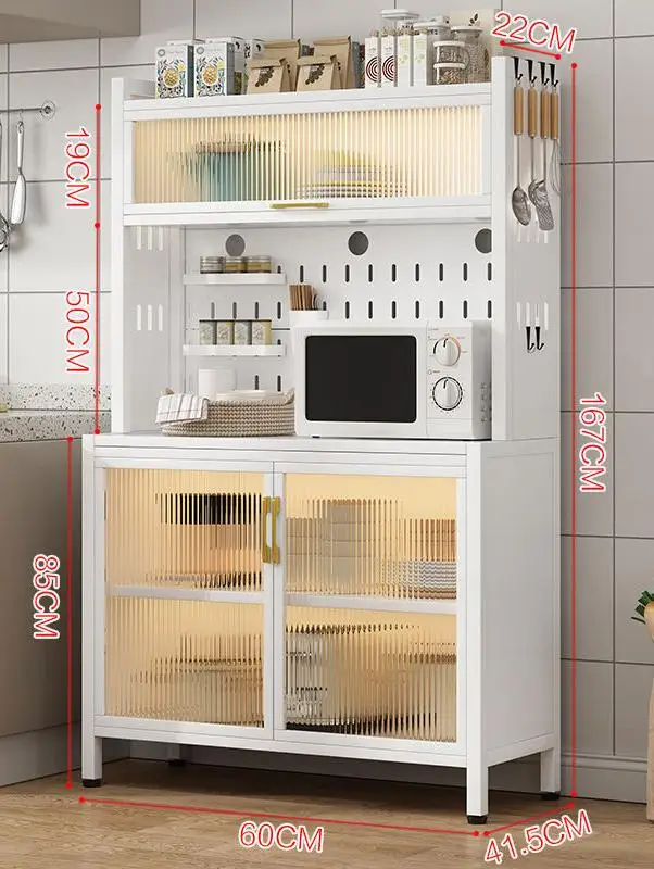 Modern Sideboard Buffet Cabinet with Door & Large Storage Space Kitchen Cabinet with Shelf &Hook Console Cabinet for Dining Room