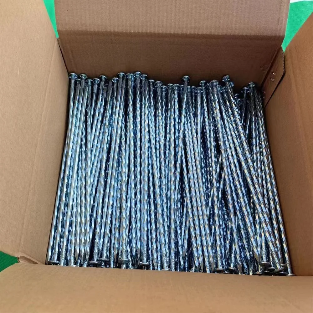 Galvanized 8 inch tent nails turf nails to America market