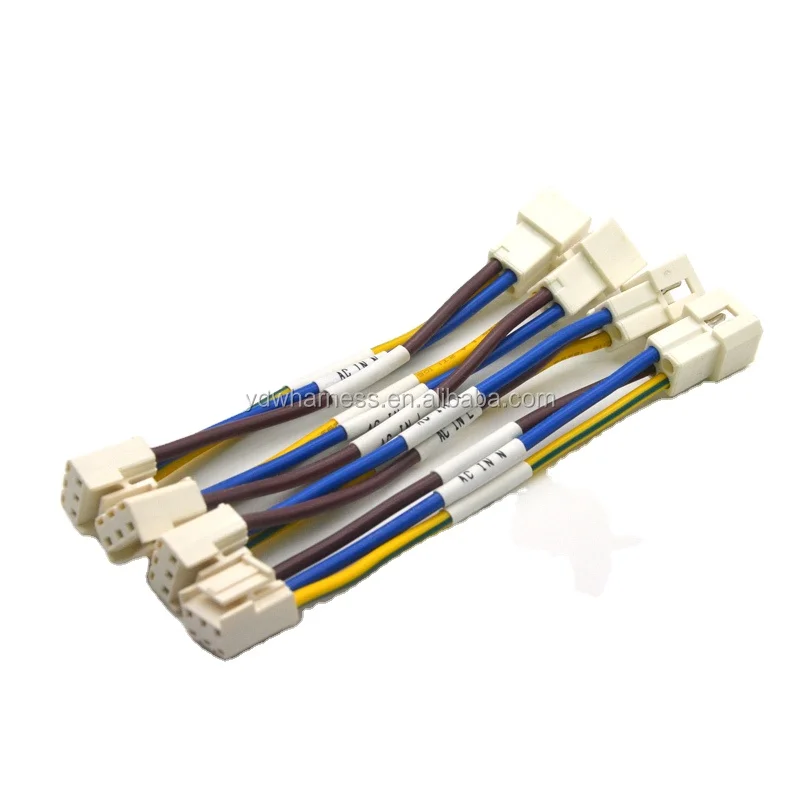 Customized Length 3.96 Mm High Temperature Resistant Cable Wire Harness  For Fan Assembly