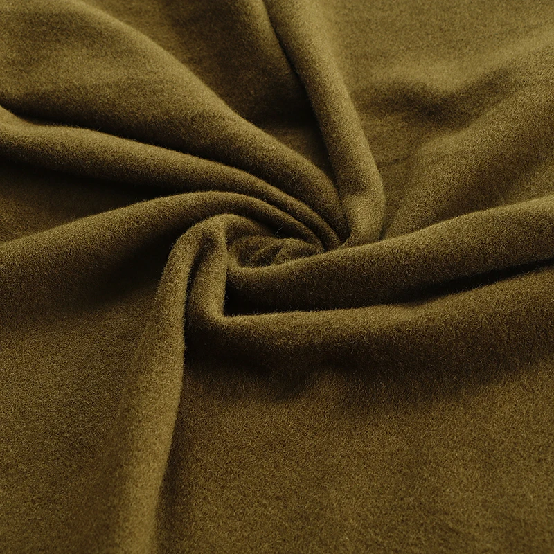 
QS5068# Hot Selling High Quality Rayon Cotton Spandex Interlock Fleece Double Sided Fabric for Clothing Comfortable and Warm 