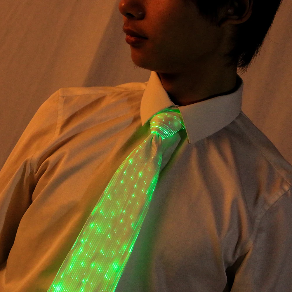 
Fashion light up ties men Led Flashing Novelties Necktie Party Decoration 