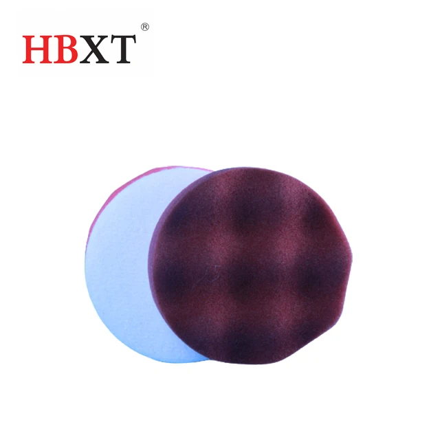 3'  Black Finish Polishing  Pads Microfiber Pad Waffle Buffing Pads, Foam Polish Pad for Auto Compounding, polish and waxing