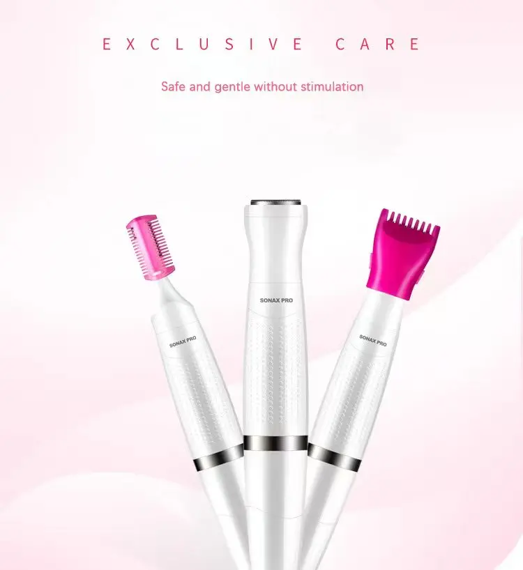 Hot Selling Multifunctional 4 in 1 Electric Eyebrow Trimmer Washable Professional Base Support Epilator Kit