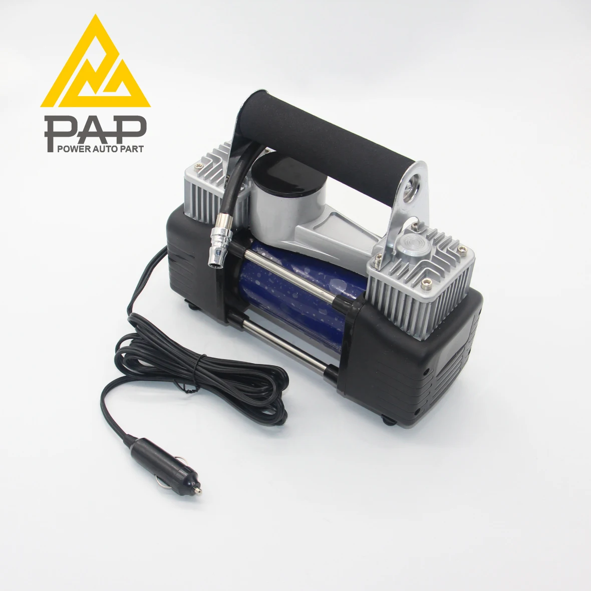 2020 Hot Sale Double Cylinder Metal Auto inflation Mini DC 12V Portable Car Tire Air Compressor Pump ,Tyre Inflator for Cars