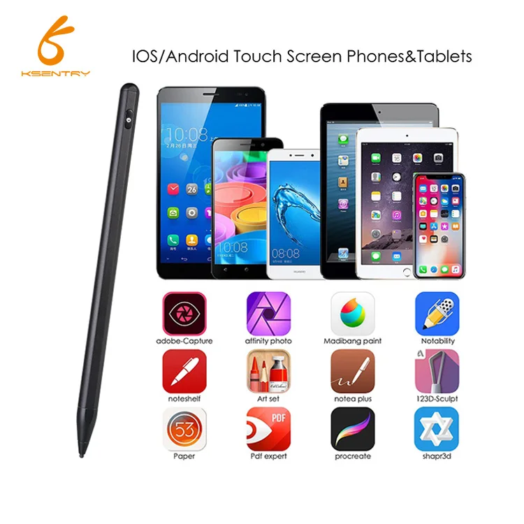 High Sensitivity No Delay Active Stylus Pen with Magnetic