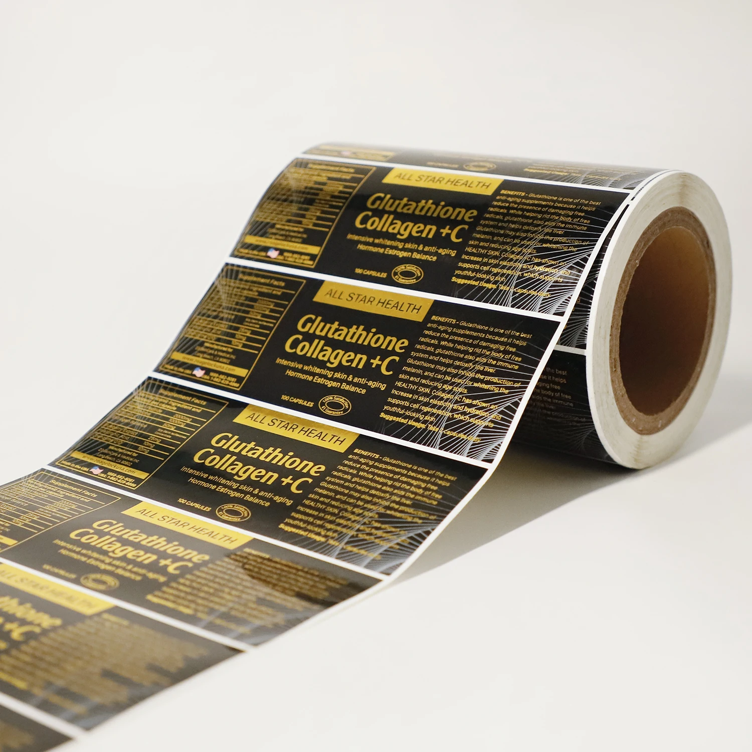 Custom Printing Medicine Label Private Bottle Clear Logo Pharmacy Sticker Roll Product Stickers Medical Pill Bottle Labels