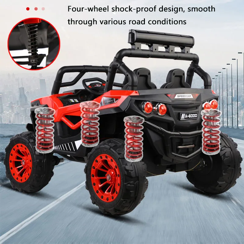 1-10 years old electric off-road 4x4 Large two-person off-road vehicle12V Electric Toy Car/Remote Control Kids Ride On Car