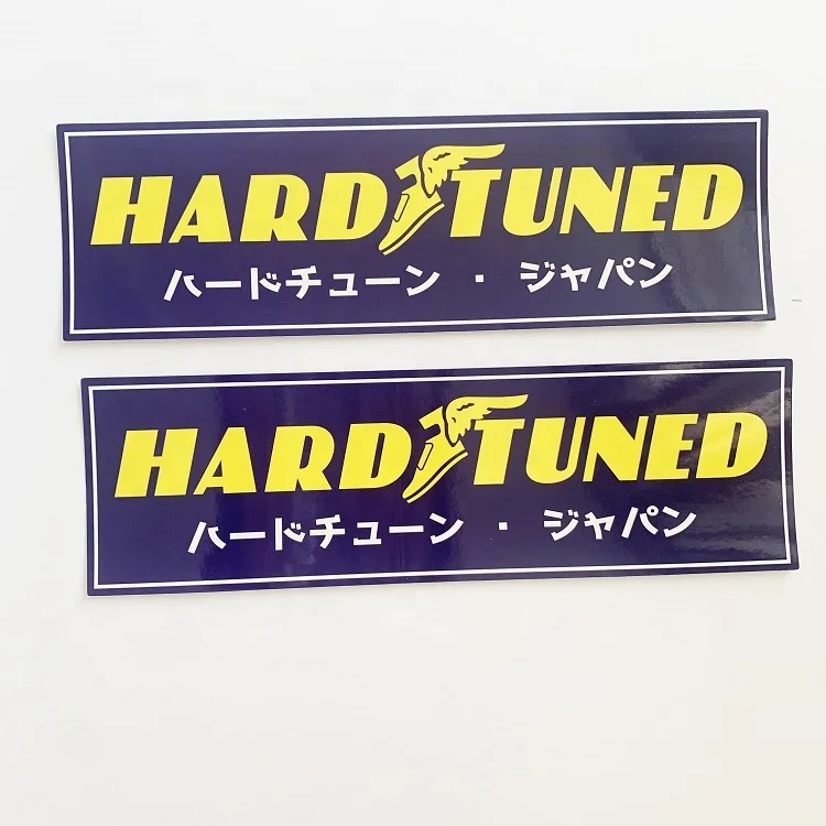 Top Material Quality UV Resistance Blue Waterproof Outdoor Car Bumper Stickers Custom Stickers For Car