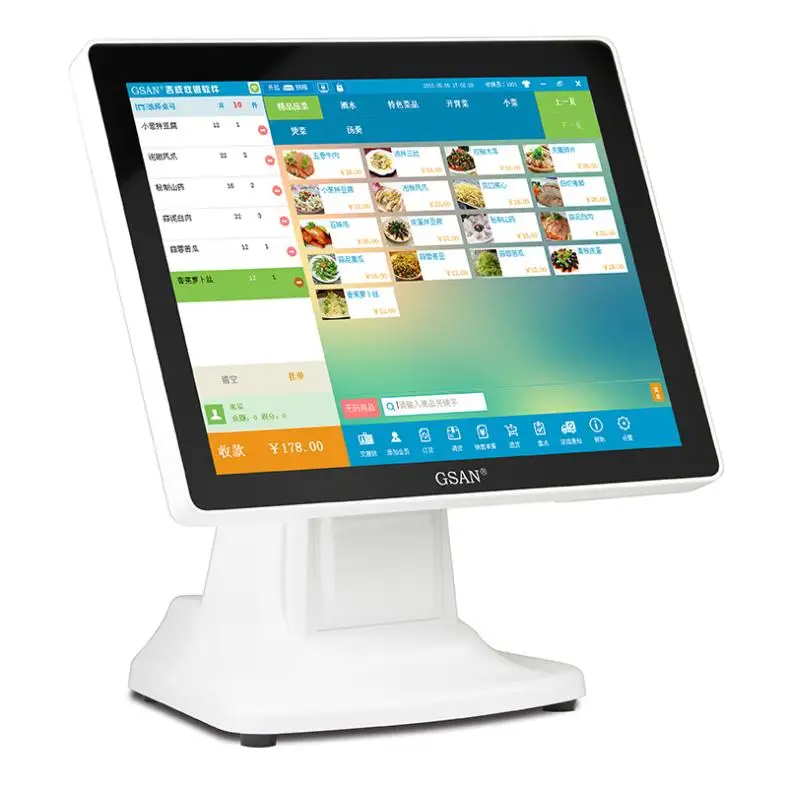 15 дюймов J1900 Windows Pos системы машина все в одном для розничного магазина terminal de paiement electronique