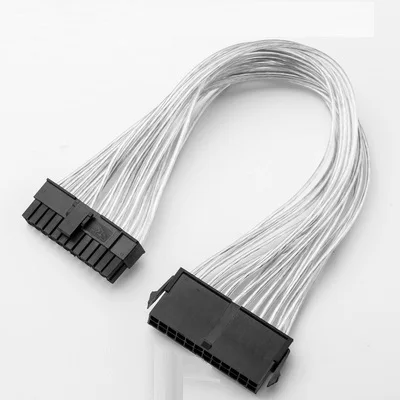 24 Pin ATX Male to 24 Pin Female Power Supply Extension Cable 30cm 24Pin Power Cable