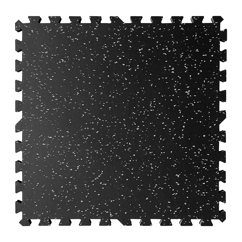 gym floor of Top grey EPDM fleck rubber sheet and form back