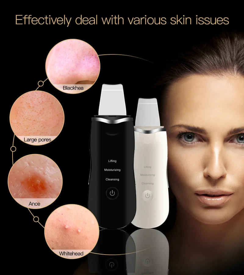 professional skin scrubber Sonic Face Cleaning Spatula skin scrubber spatula ultrasonic skin scrubber