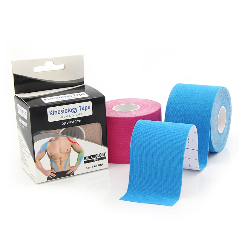 sensitive skin fitness hypoallergenic elastic sports kinesiology tape for pain relief and support