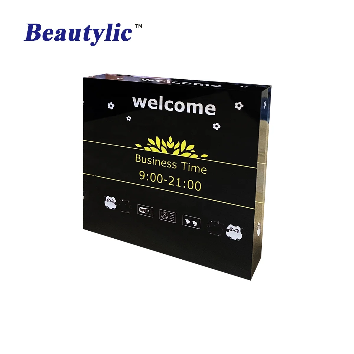 20mm Sublimation Acrylic Flat Blocks Polished Smooth Edges Beautylic