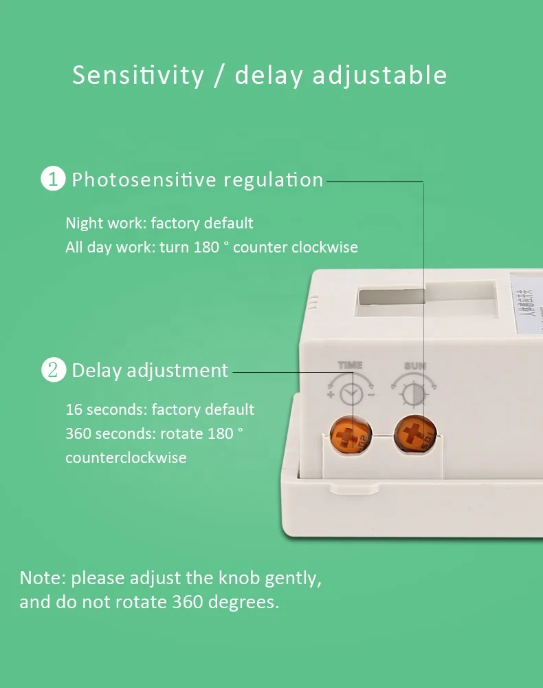 Universal clip human infrared sensor switch 10A relay high power 220V motion sensor light control adjustable motion sensor
