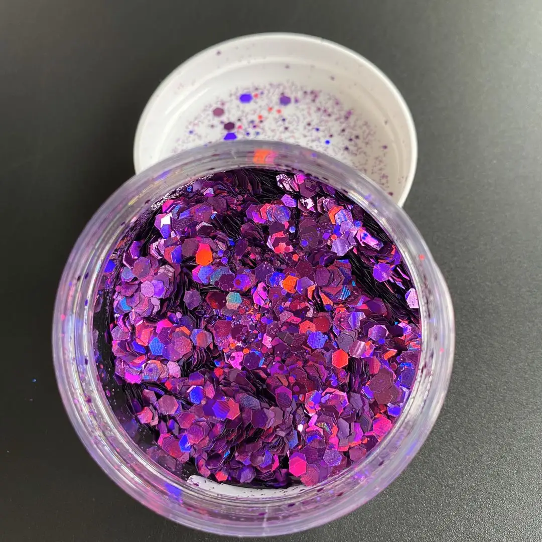 Wholesale Glitter Powder Silver 1Kg 500G Body Shimmer Holographic Chunky Glitter