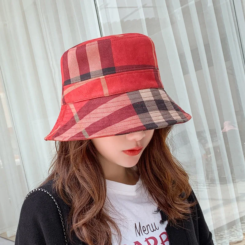 wholesale classical women fashionable print hats big brand hats luxury bucket hat