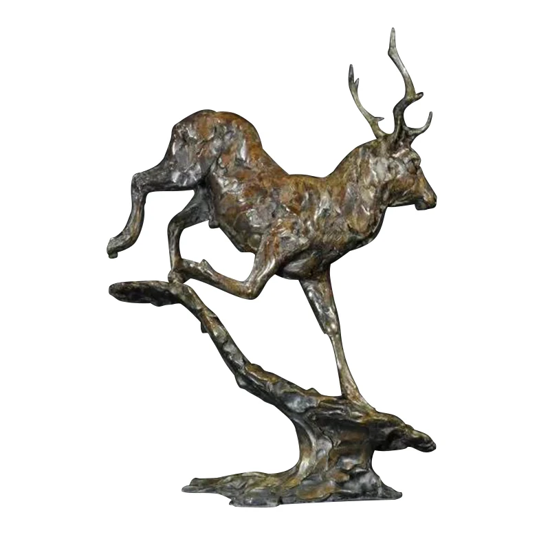 factory sale bronze customized Decoration Large outdoor garden durable deer sculpture