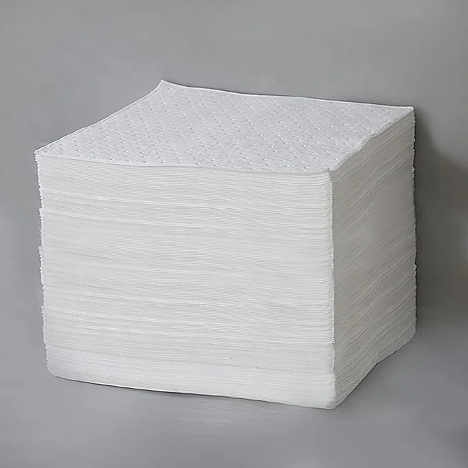 Oil Absorbing Pads,White Absorbing Heavy Weight Oil-Only Absorbent Mat Pad