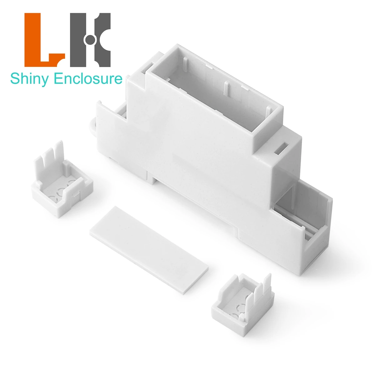 90*57*18mm Small Relay Electronic Module Terminal Cover ABS Boxes Control PLC Industrial Mounting PCB Plastic Din Rail Enclosure