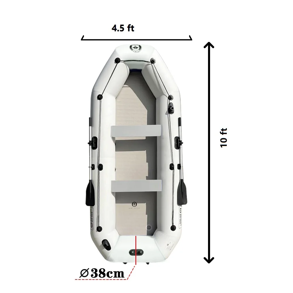 Морской катер на солнечной батарее 4 человека для рыбалки байдарки 10 футов надувные резиновые лодки складные гребли каноэ ремесла лодка с мотором пряжка