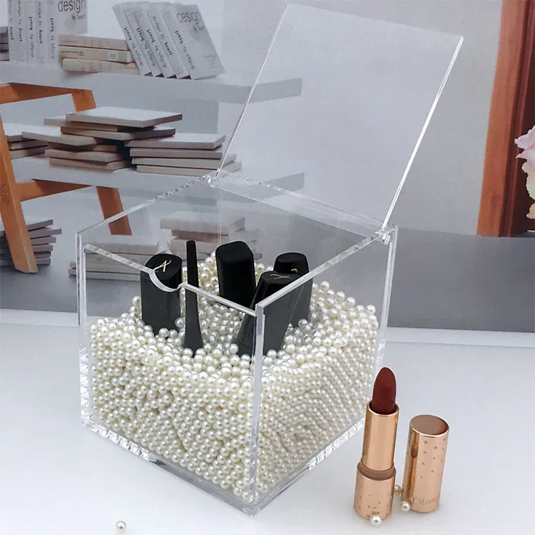 Top Quality 3Mm Thickness Clear Acrylic Box Preserved Roses Box 1/9/16/25/36 Holes Square Acrylic Boxes