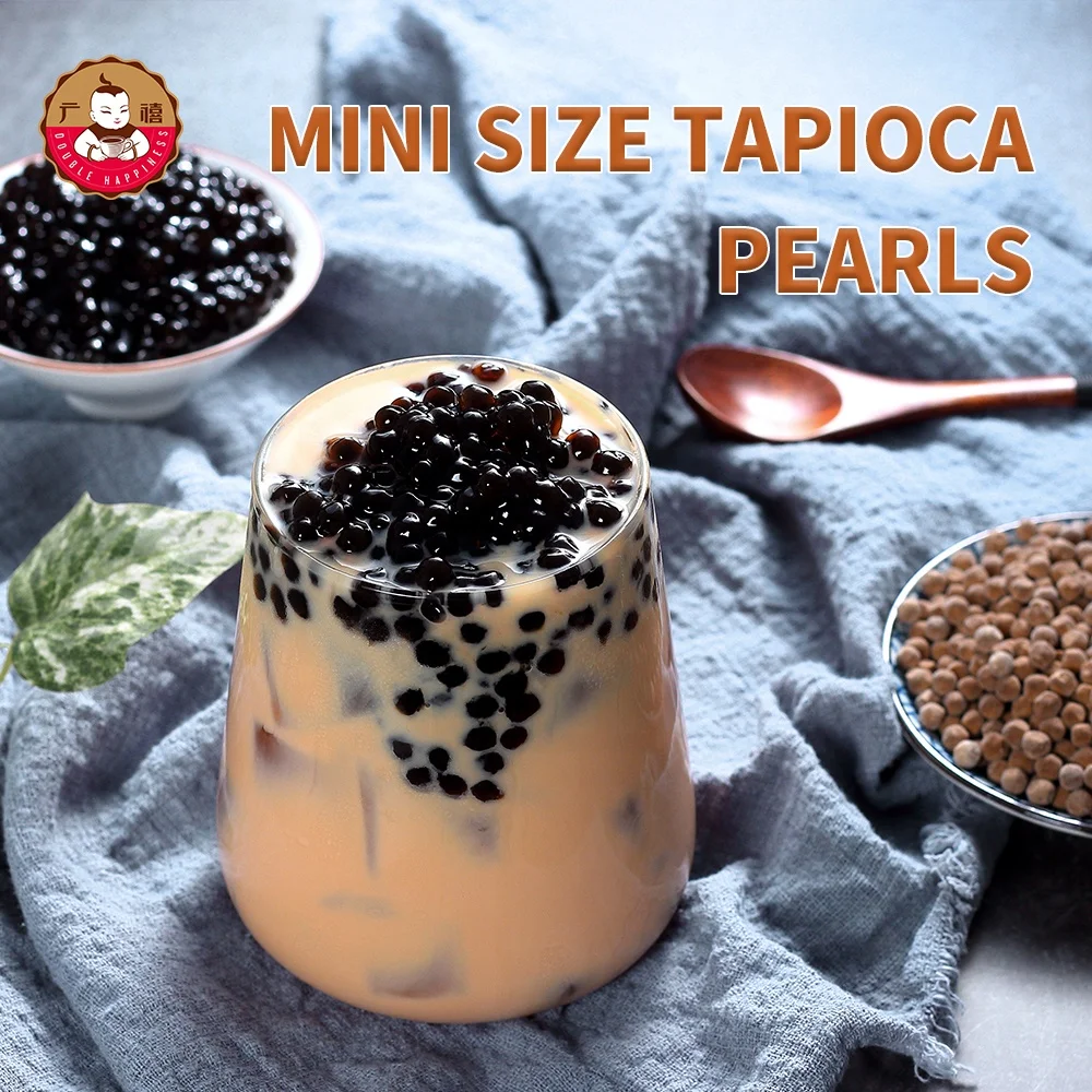 1kg Mini Black Tapioca Pearls Ball for Bubble Tea