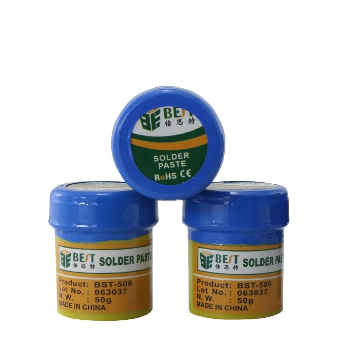 BST-507 Высокое качество без примесей свинца и средней температуре посадки для нанесения паяльной пасты на печатные платы Олово паста для Светодиодная лампа с составным