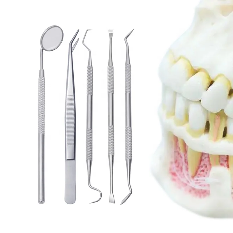Dental Hygiene Cleaning Kit Dental Tools Tooth Scraper Plaque Tartar Remover Cleaner Dental Pick Scaler Oral Care Tools