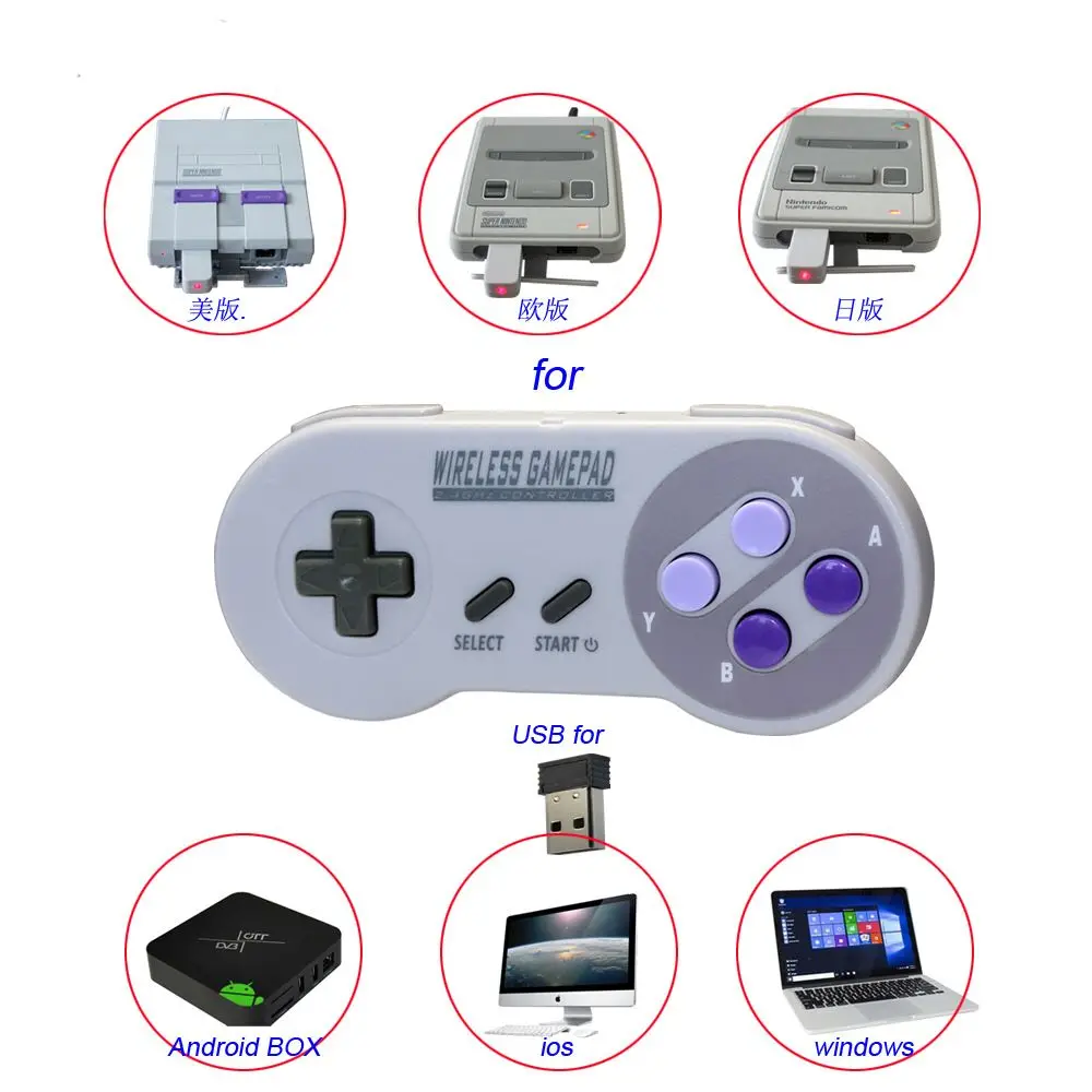 2020  new 2.4g wireless with usb adapter   gamepad  for raspberry pi