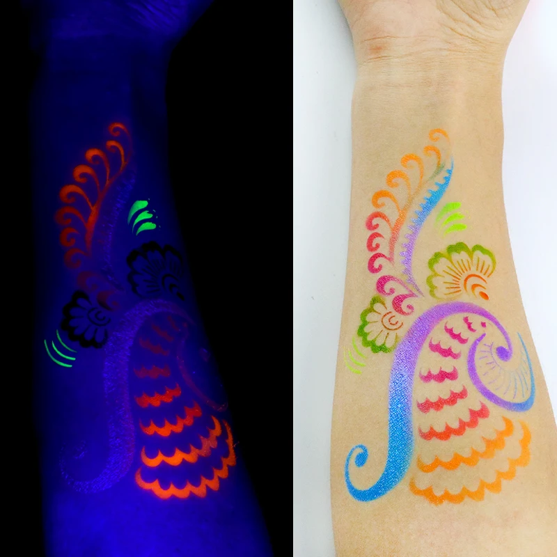 Party Pack Tattoo Paints Airbrush Paint Neon UV Ink  For Tattoo