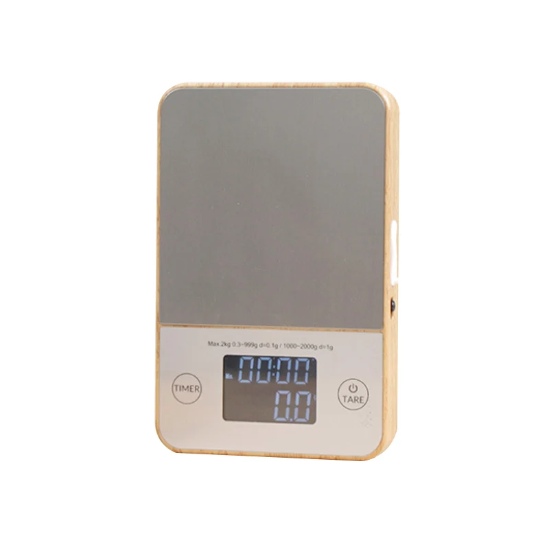 2kg Household Scale Electronics Timer Weighing Scale Digital Coffee Kitchen Scale