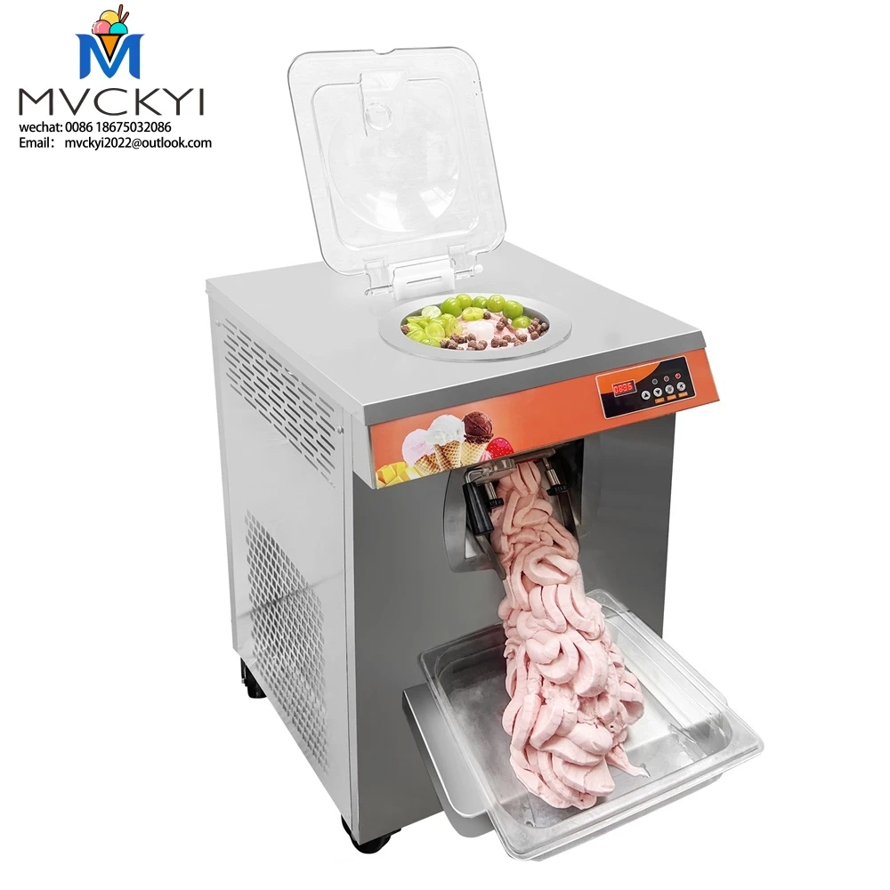Mvckyi 32L/H Commercial Ice Cream Making Machine With Keep Fresh Snack Machinery/Catering Equipment