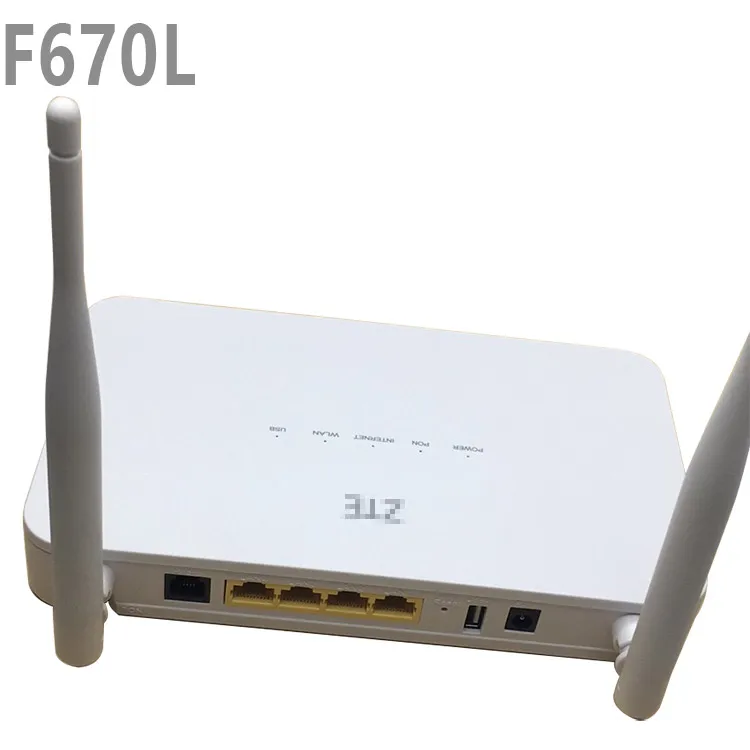 ZTE ZXHN ONT F670L F670 670 OEM FTTH Data Center Dust-Proof Optical Fiber PPPOE ONU EPON AC 2.4Ghz 5G Wifi Dualband ZTE GPON ONT