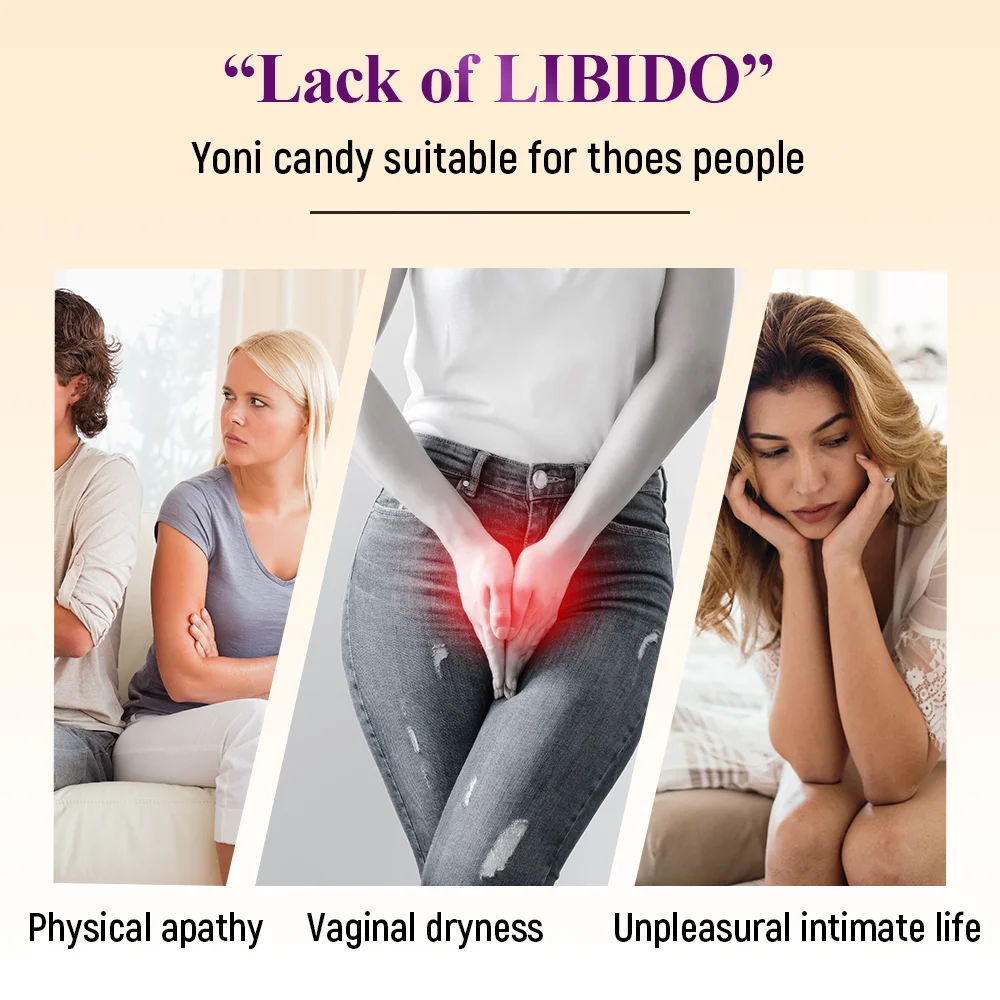 Aromlife Hot Selling Yoni Sugar Candy Custom Private Label Package Yellow White Yoni Candy for Hormone Balance Enhance Libido