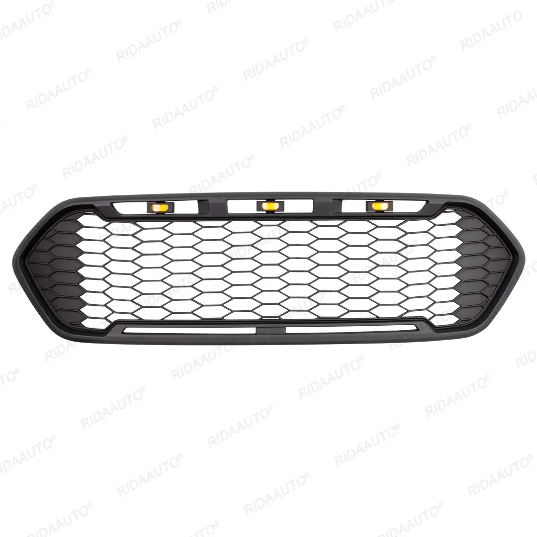 Front Grill Bumper With Led Light Fit For FORD TRANSIT CUSTOM 2014-2021 For European Version Models