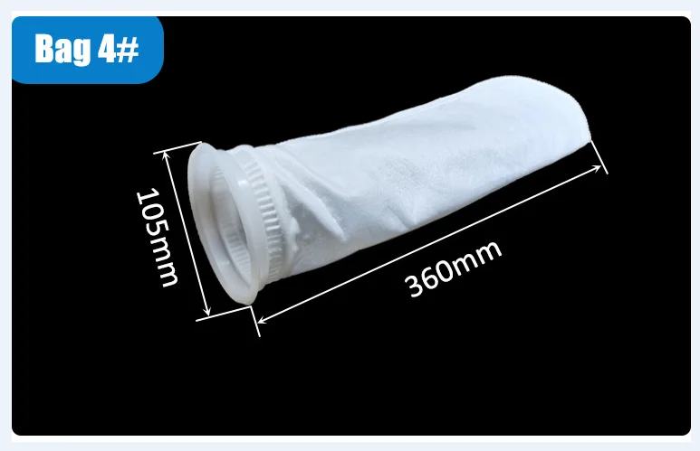 0.2-50 Micron 180*430 180*810 Polypropylene PP Polyester PE Liquid Filter Bag With Plastic F Ring For Food Industry
