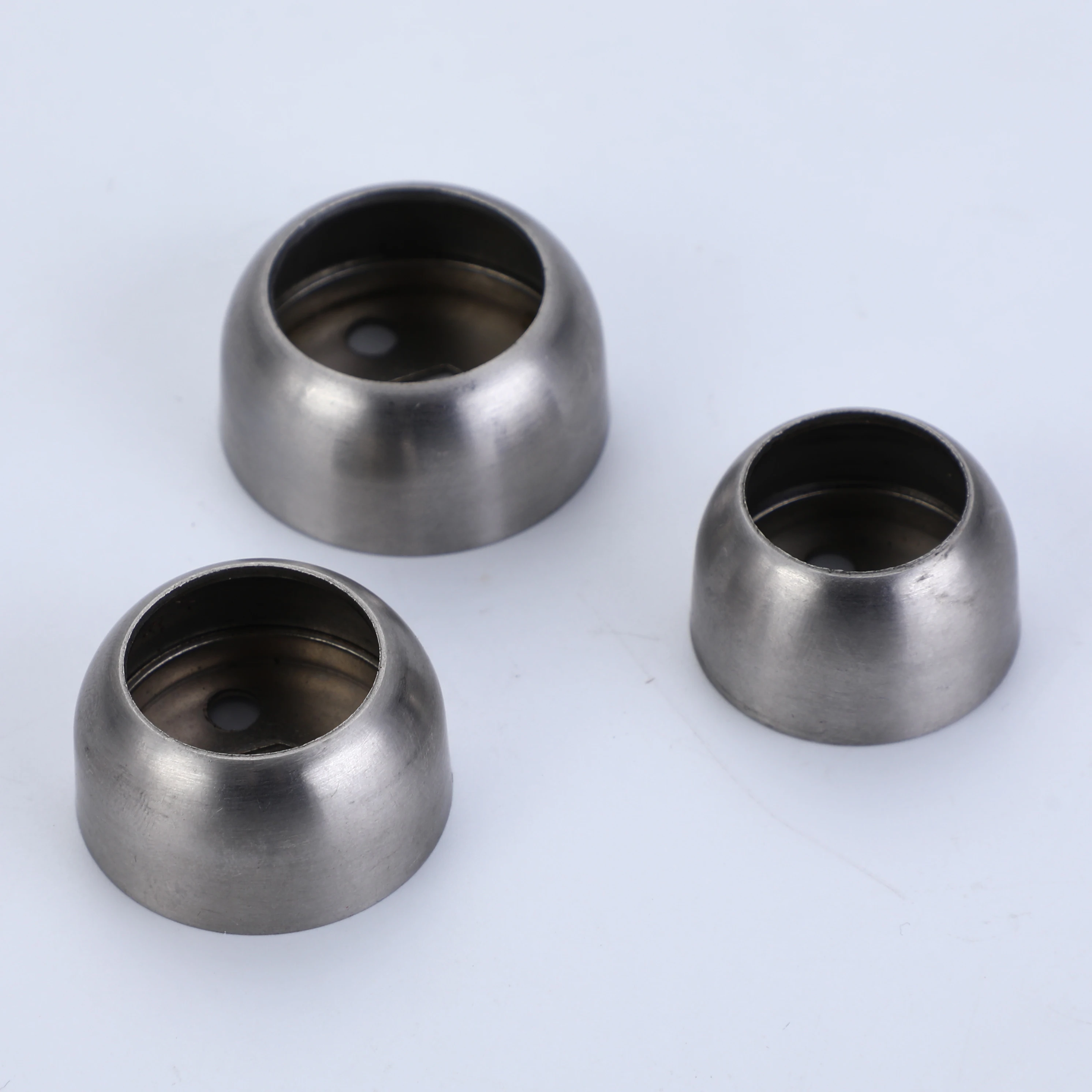 Thickened stainless steel spherical flange seat wardrobe hanging rod seat