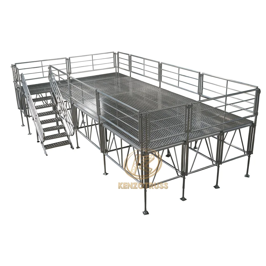 Durable All-terrain Adjustable Portable Aluminum Alloy Stage Platform