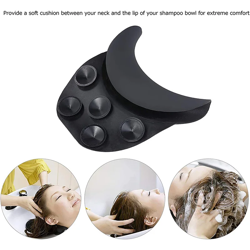 Silicone Salon Neck Rest Cushion Shampoo Bowl Neck Pillow Hair Salon Washing Sink Basin Tool