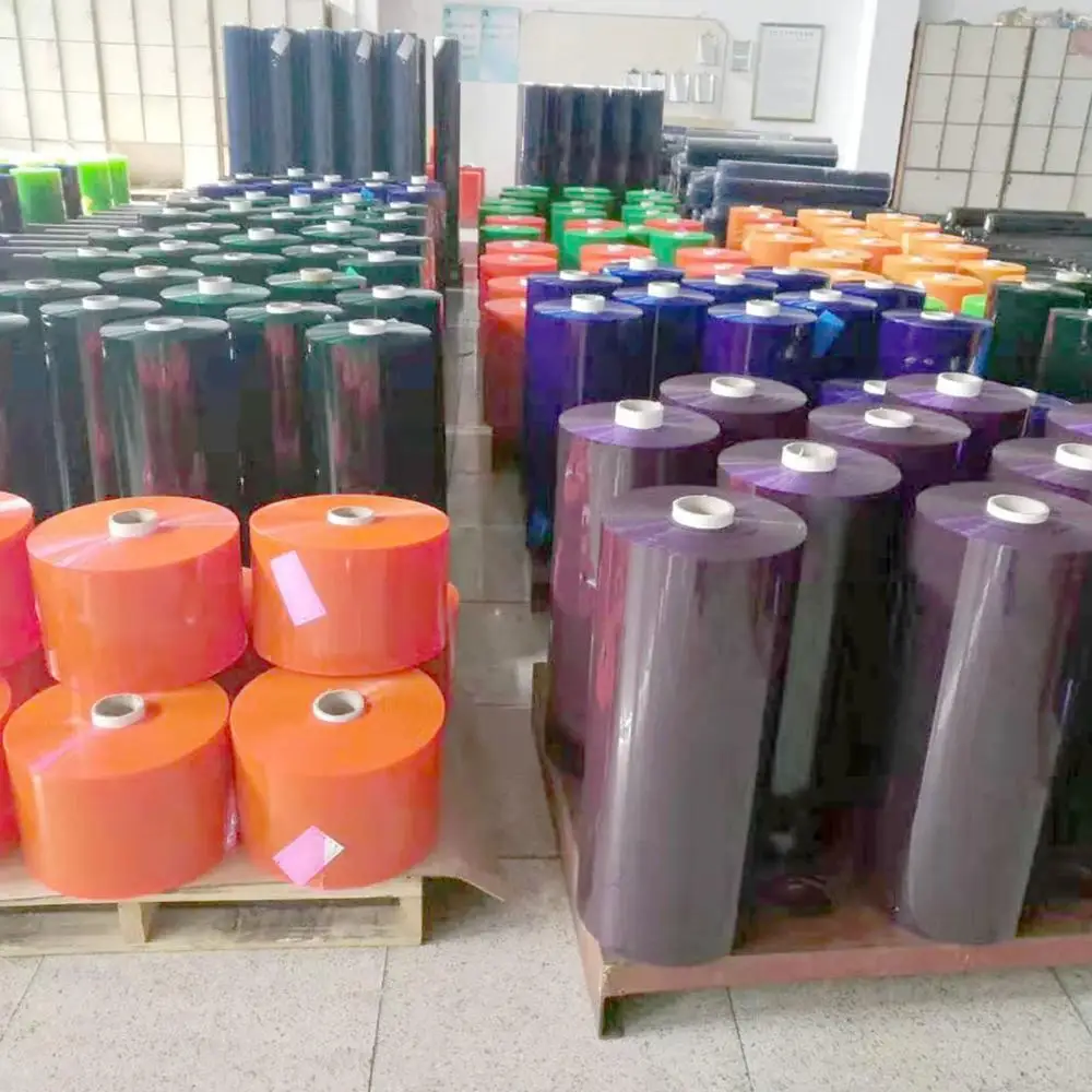 
1.0mm thickness Transparent glossy colored soft PVC film 