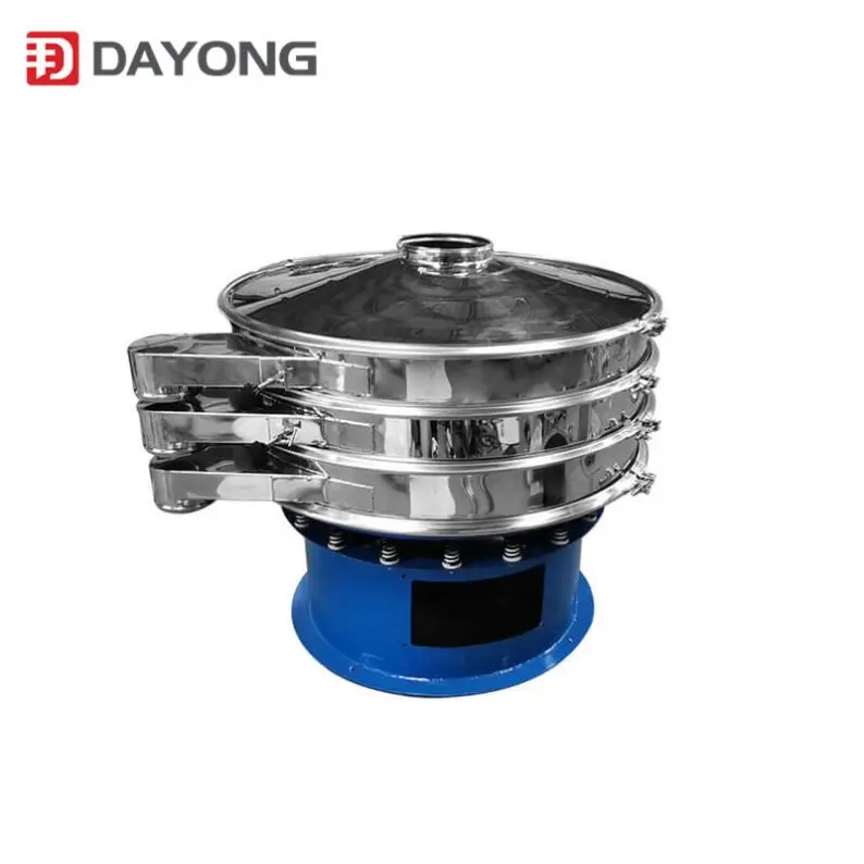 High frequency single layer vibrating sieve for sugar powder screening