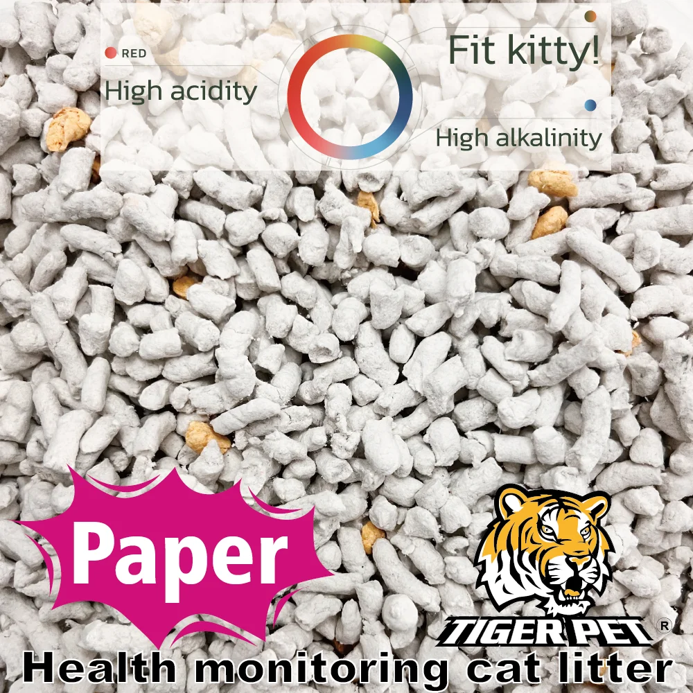 Dust-Free TIGER PET Paper Cat Litter for a Clean and Fresh Home  Ideal for Sensitive Cats