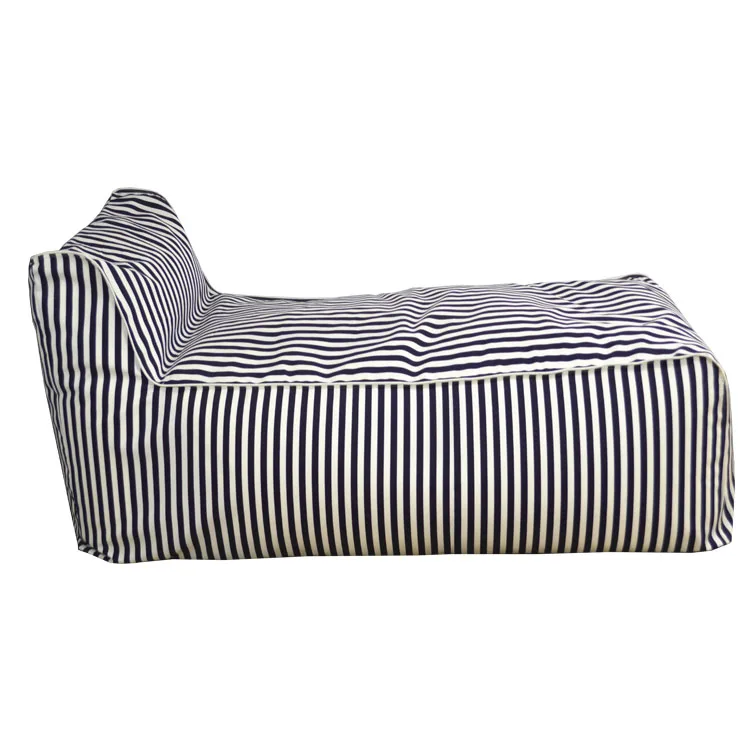 Black and white stripes comfortable nap sleeping giant oversized bean bag bed