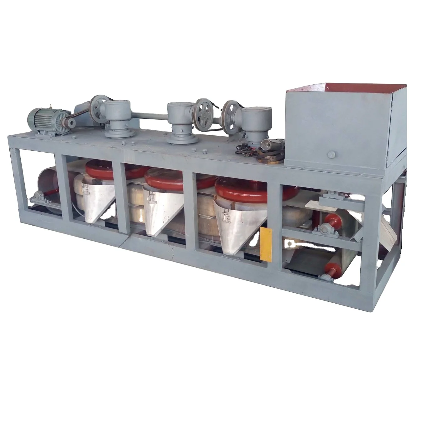 Китайский завод, Сертификат ISO, трехдисковый магнитный сепаратор для горной руды, оборудование для разделения камня на продажу