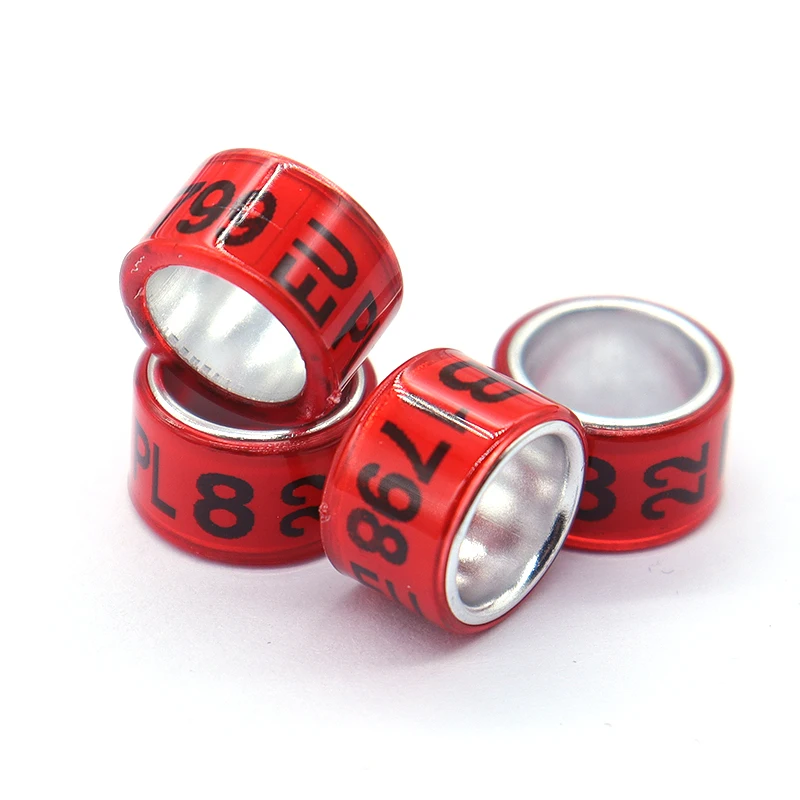Racing Pigeon Birds Ring Canary Pigeon Foot Bands Finches Aluminium and Plastic Bird Leg Rings