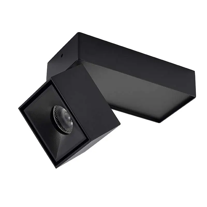 LED downlight surface mounted folding spotlight 10W commercial spotlight white square downlight