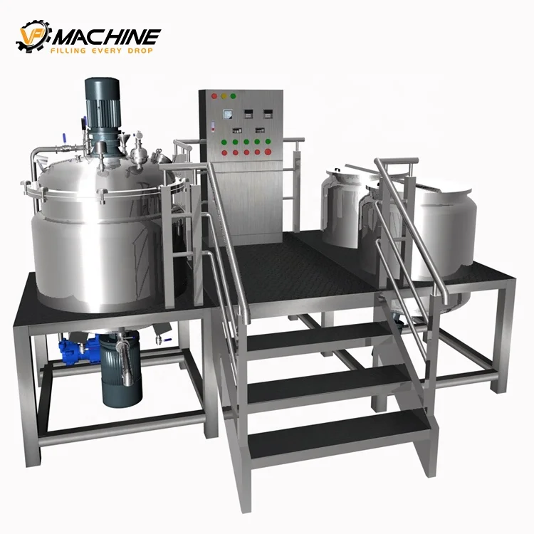 VP cosmetic mixer vacuum homogenizer emulsifier for cosmetic cream lotion mayonnaise honey