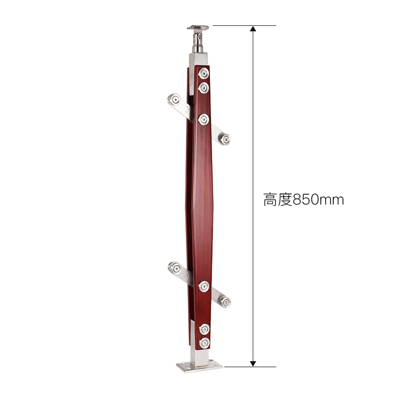 Top Quality Stainless Steel Fence Post 850mm height Glass Balcony Staircase Handrail Pillars