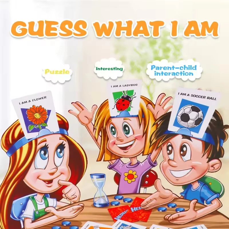 Children Family Interactive Educational Guess Who Board Game Intelligence Quick Question Set Guess Who I Am For Kids Toy